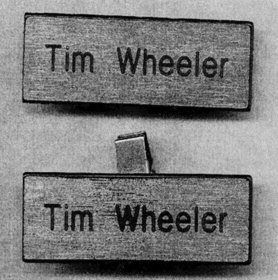 Tim Wheeler Name Tags
